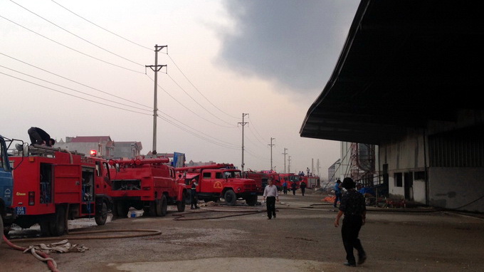 Cháy lớn ở nhà máy Diana Bắc Ninh, thiệt hại ước tính trên 20 triệu USD (2)