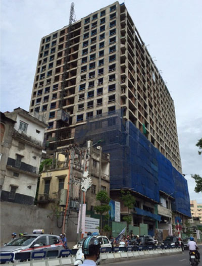 Dự án 8B Lê Trực đang khiến dư luận quan tâm.