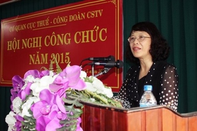 Bà Lê Hồng Hải, Phó Tổng cục trưởng Tổng cục thuế. Ảnh: website TCT.