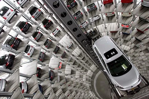 Tháp để xe của tập đoàn Volkswagen tại Wolfsburg