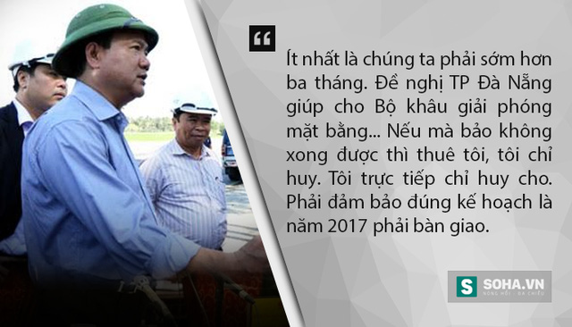 
Ông Thăng nói khi làm việc với lãnh đạo TP Đà Nẵng về dự án cảng hàng không quốc tế Đà Nẵng và di dời ga đường sắt Đà Nẵng, vào sáng 12/8. (Ảnh: Bộ GTVT)
