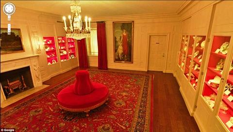 Phòng trưng bày những đồ lưu niệm quý giá của Nhà Trắng.