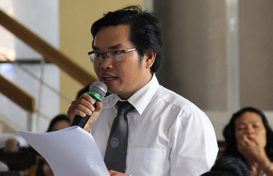 
Luật sư Trần Vĩnh Khang bào chữa cho bị cáo Mẫn
