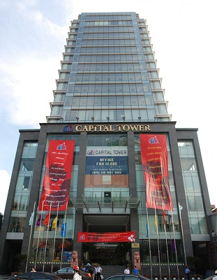 Tòa nhà Capital Tower thuộc sở hữu của công ty nơi ông Tạ Bá Long làm chủ tịch