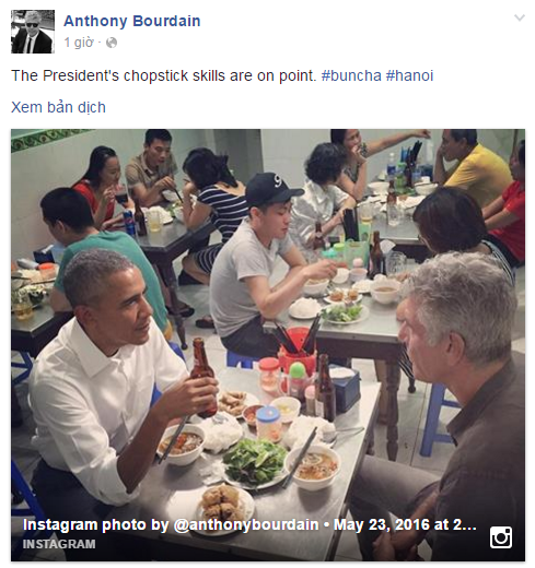 Tổng thống Obama trong bữa tối bình dân