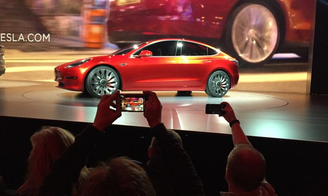 Mẫu xe Model 3 sắp ra mắt của Tesla