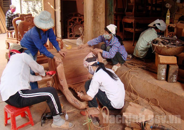 
Làng nghề gỗ Đồng Kỵ - Bắc Ninh (ảnh: Cổng thông tin điện tử Bắc Ninh)
