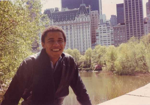 
Bức ảnh thời còn trẻ của Obama.
