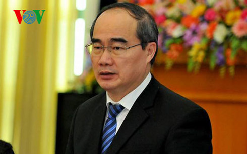 Ông Nguyễn Thiện Nhân, Ủy viên Bộ Chính trị, Chủ tịch Ủy ban Trung ương MTTQ Việt Nam 