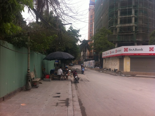 Góc đường Trần Phú -Thanh Bình đi vào dự án