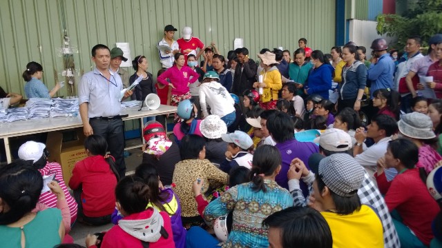 Vụ việc ở Cty Keo Hwa Vina đã ảnh hưởng đến hơn 1.000 gia đình công nhân