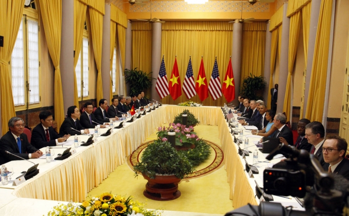 Toàn cảnh cuộc hội đàm giữa Chủ tịch nước Trần Đại Quang và Tổng thống Mỹ Barack Obama