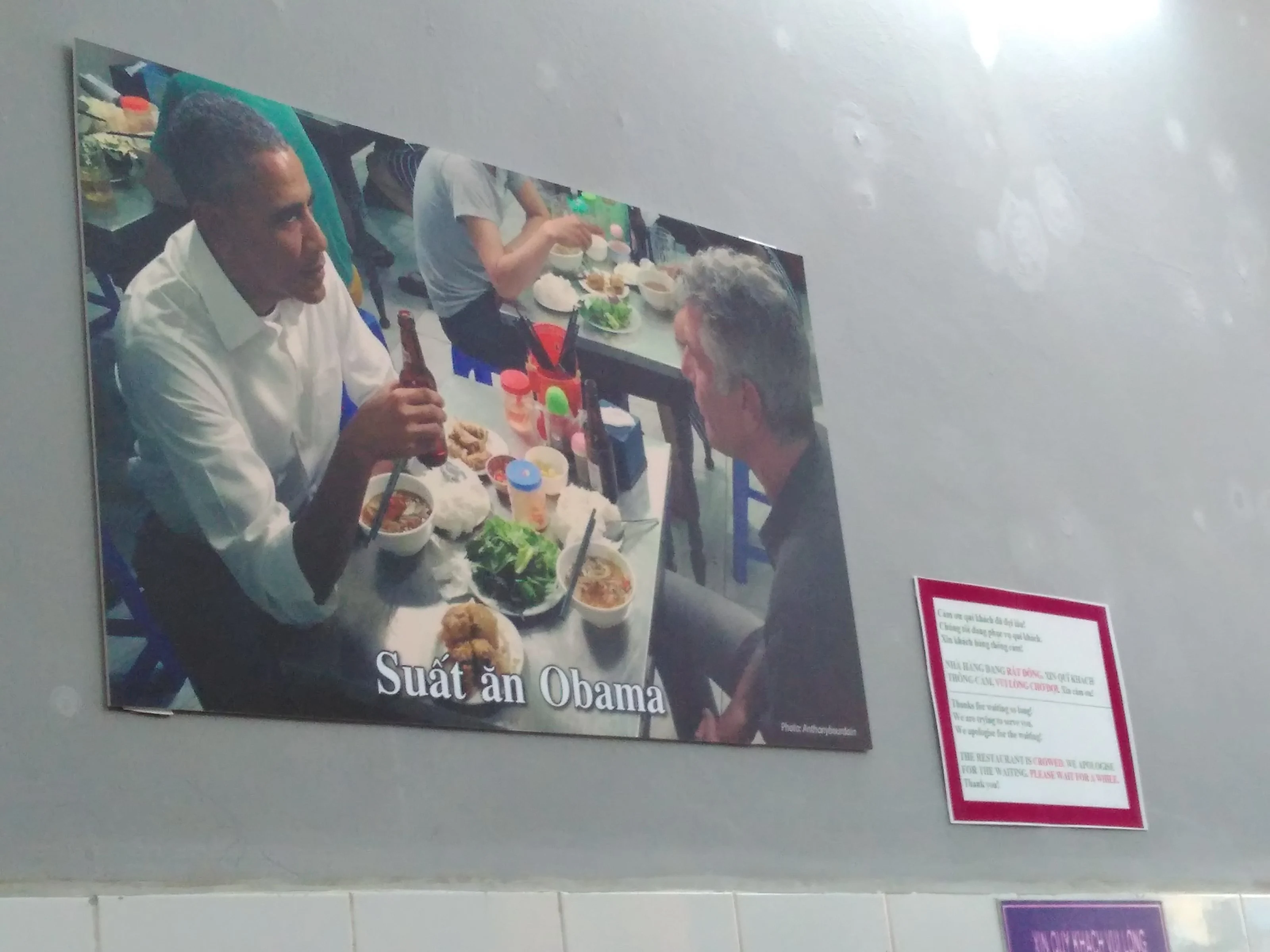 
Suất ăn Obama tại quán Hương Liên

