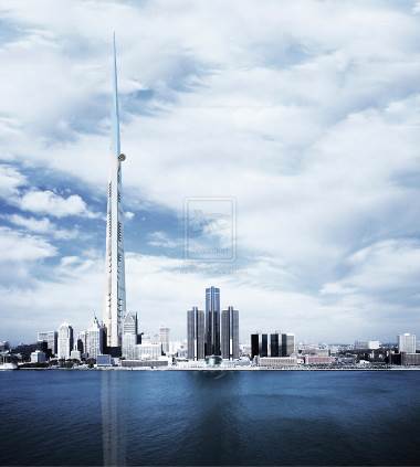 Kingdom Tower là tòa tháp cao nhất thế giới với chiều cao gần 1km