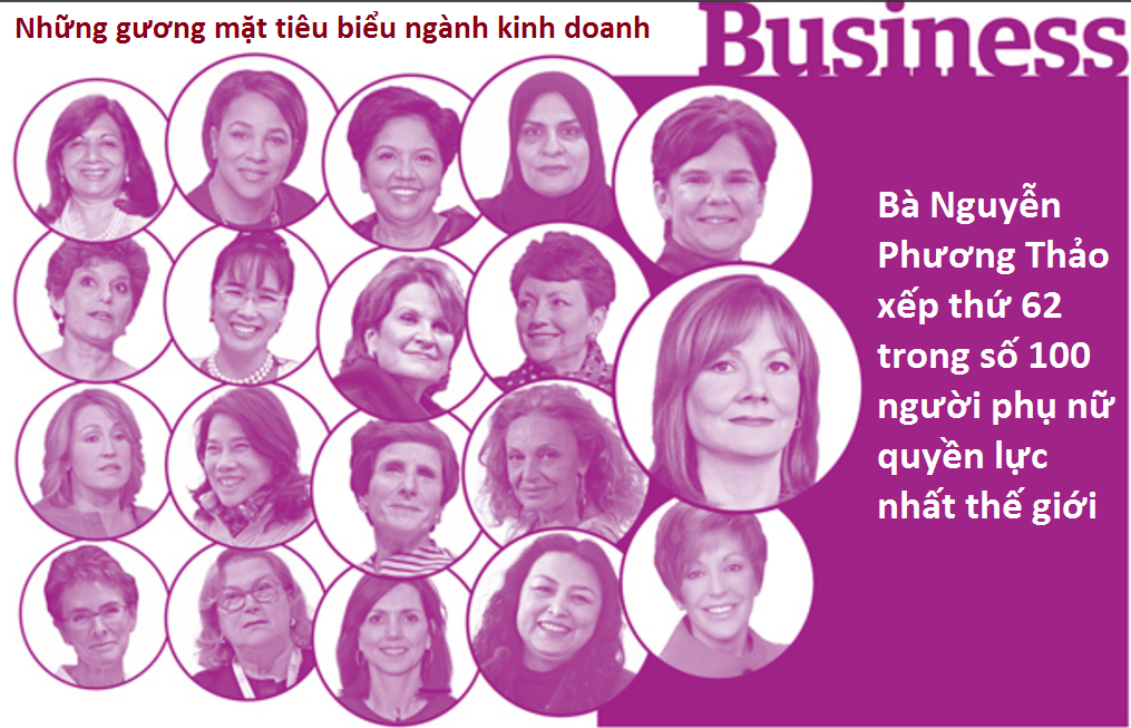 
Nụ cười rạng rỡ của bà Nguyễn Phương Thảo sánh vai với 18 phụ nữ quyền lực nhất thế giới ngành kinh doanh. Ảnh: Forbes
