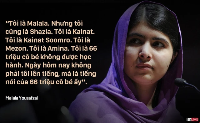 
Nhà hoạt động người Pakistani đấu tranh cho quyền được học tập của các trẻ em gái. Cô là người nhận giải Nobel Hòa bình.
