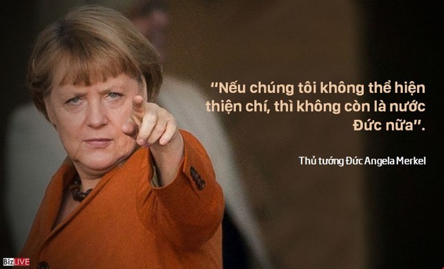 
Nữ Thủ tướng tuyên bố Đức sẽ đón nhận 800.000 người tị nạn vào tháng Chín. 
