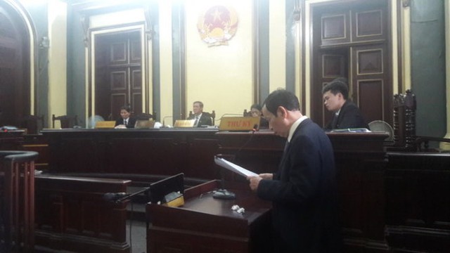 
Luật sư Nguyễn Đăng Trừng bào chữa cho bị cáo&nbsp;Dương Thanh Cường
