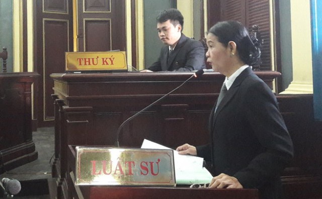 Luật sư Trương Thị Hòa - bảo vệ quyền lợi cho Agribank Việt Nam - Ảnh: Hoàng Điệp
