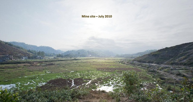 Tháng 7/2010, dự án Núi Pháo vẫn là chỉ là khu đất trống