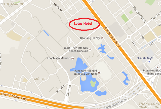 Lotus hotel nằm ngay sát bảo tàng Hà Nội