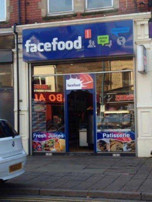 Một quán ăn “lấy cảm hứng” từ mạng xã hội Facebook, với tên gọi na ná “Facefood”.