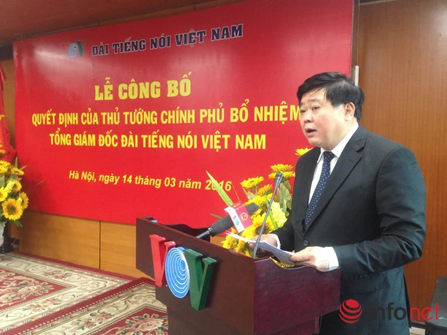 
Tổng Giám đốc VOV Nguyễn Thế Kỷ nhấn mạnh quyết tâm đưa VOV tiếp tục phát triển mạnh mẽ. Ảnh: B.M
