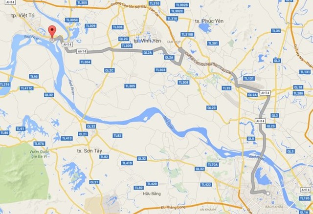 Bến Giót, TP Việt Trì, Phú Thọ là nơi xảy ra vụ cháy lớn trong đêm.