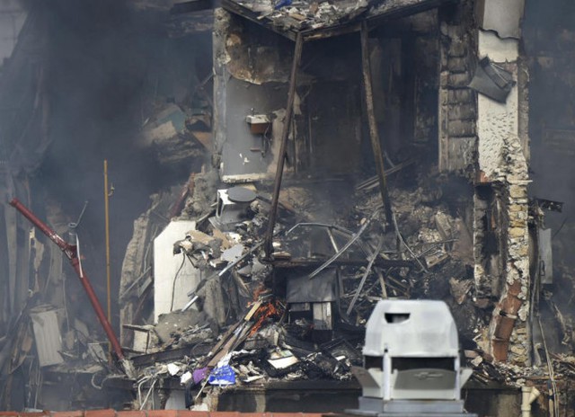 
Khung cảnh tan hoang tại nơi xảy ra nổ - Ảnh: Getty Images
