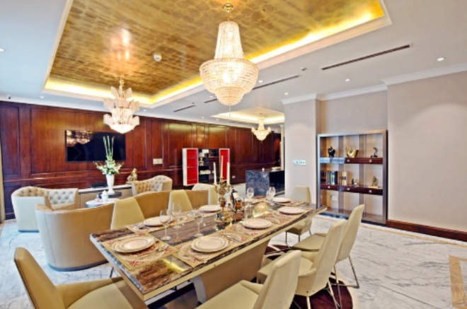 Chiêm ngưỡng nội thất dát vàng những căn hộ sang trọng bậc nhất Việt Nam