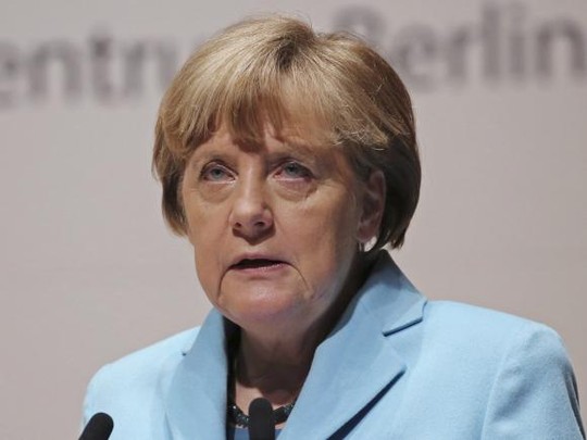 Thủ tướng Đức Angela Merkel quyết không bỏ trừng phat Nga cho đến khi thỏa thuận Minsk được thực thi đầy đủ. Ảnh: Reuters