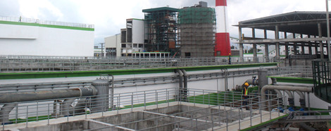 
Một góc hệ thống xử lý nước thải của nhà máy giấy Lee&Man Việt Nam. Ảnh: GIA TUỆ
