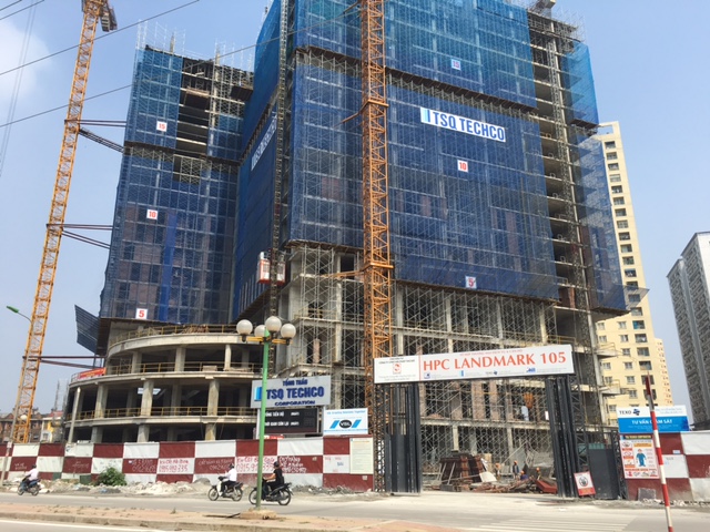 
Tòa nhà 105 Usilk City đang được xây dựng
