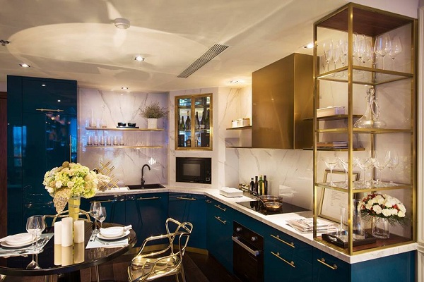 
Phòng bếp, tủ bếp được thiết kế theo phong cách hiện đại
