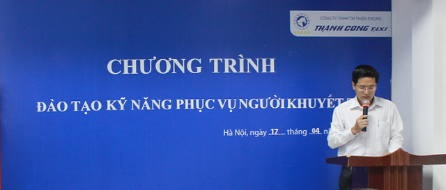 Ông Nguyễn Khương Duy - Giám đốc Công ty phát biểu khai mạc chương trình