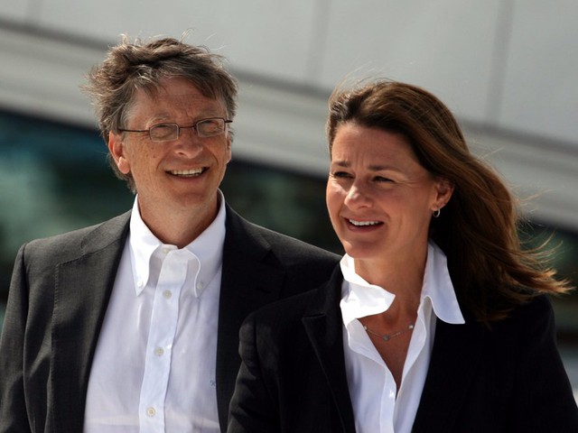 
Vợ chồng Bill Gates.
