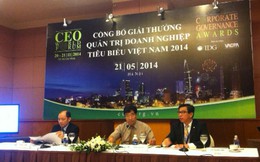IDG công bố giải thưởng Quản trị doanh nghiệp tiêu biểu Việt Nam 2014